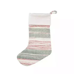 Online Green & Red Patterned Stripe I Stocking Christmas Stockings & Stocking Holders