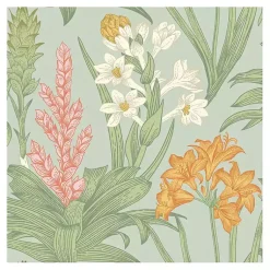 Kirklands Home Wall Murals & Wallpaper|Botanical Villa Peel & Stick Wallpaper Green