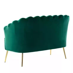 Kirklands Home Sofas & Loveseats|Donata Velvet Tufted Loveseat Green