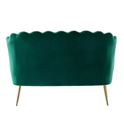 Kirklands Home Sofas & Loveseats|Donata Velvet Tufted Loveseat Green