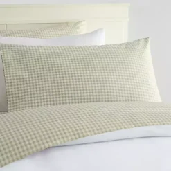 Kirklands Home Bed Sheets|Gingham 4-pc. Queen Sheet Set Green