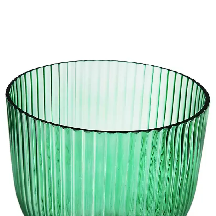 Hot Glass Vase with Gold Pedestal Base, 16 in. Vases