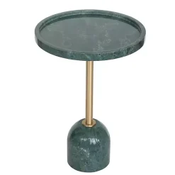 Kirklands Home Accent & End Tables|Marble & Gold Cocktail Table Green