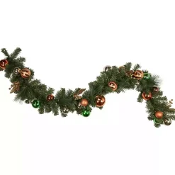Outlet Green Pine with Ornaments Garland Christmas Arrangements & Garland