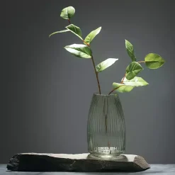 Best Round Ribbed Glass Vase Vases