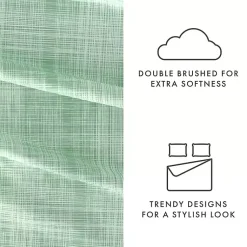 Kirklands Home Bed Sheets|Soft Thatch 3-pc. Twin Sheet Set Green