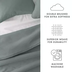 Kirklands Home Quilts|Stitched Stripes 3-pc. King Quilt Set Green