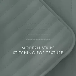 Kirklands Home Quilts|Stitched Stripes 3-pc. King Quilt Set Green