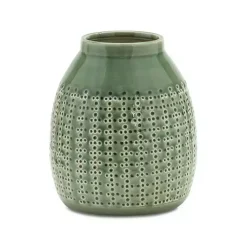 New Terracotta Dotted Vase, 9 in. Vases