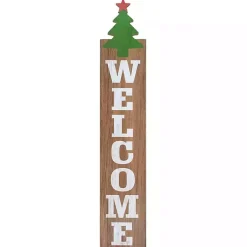 Online Green Welcome Christmas Tree Wall Decoration Outdoor Christmas Decorations