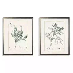 Kirklands Home Framed Art|Greenery Botanicals I Framed Art Prints, Set of 2