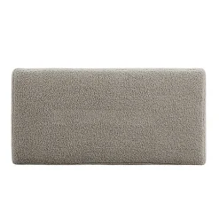 Kirklands Home Benches & Ottomans|Greige Sherpa & Pine Rectangle Storage Ottoman