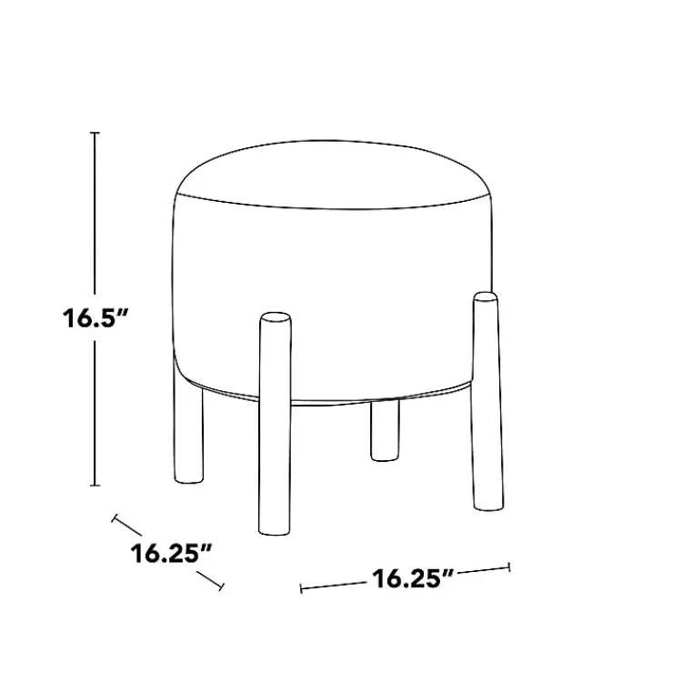 Kirklands Home Benches & Ottomans|Grey Michelle Ottoman Gray