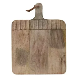 Kirklands Home Serving & Entertaining|Grooves Hand Carved Mango Wood Cutting Board Brown