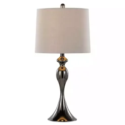 Kirklands Home Table Lamps|Gunmetal Ashland Table Lamps, Set of 2 Silver