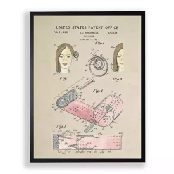 Kirklands Home Framed Art|Hair Rollers Patent Framed Art Print