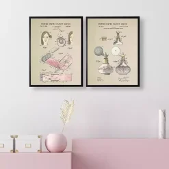 Kirklands Home Framed Art|Hair Rollers Patent Framed Art Print