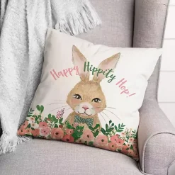 Clearance Happy Hippity Hop Bunny Indoor/Outdoor Pillow Pillows