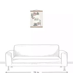 Outlet He Has Risen Teak Hanging Canvas Art Print Easter Decorations