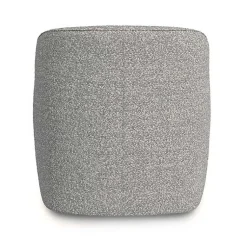 Kirklands Home Accent Chairs|Heather Boucle Swivel Barrel Accent Chair Gray