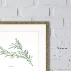 Kirklands Home Framed Art|Herbs 4-pc. Gold Framed Art Print Set Green