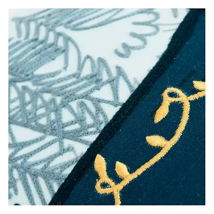 Sale Holiday Campsite Embroidered Throw Pillow Christmas Pillows