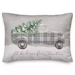 Best Home For Christmas Truck Accent Pillow Pillows