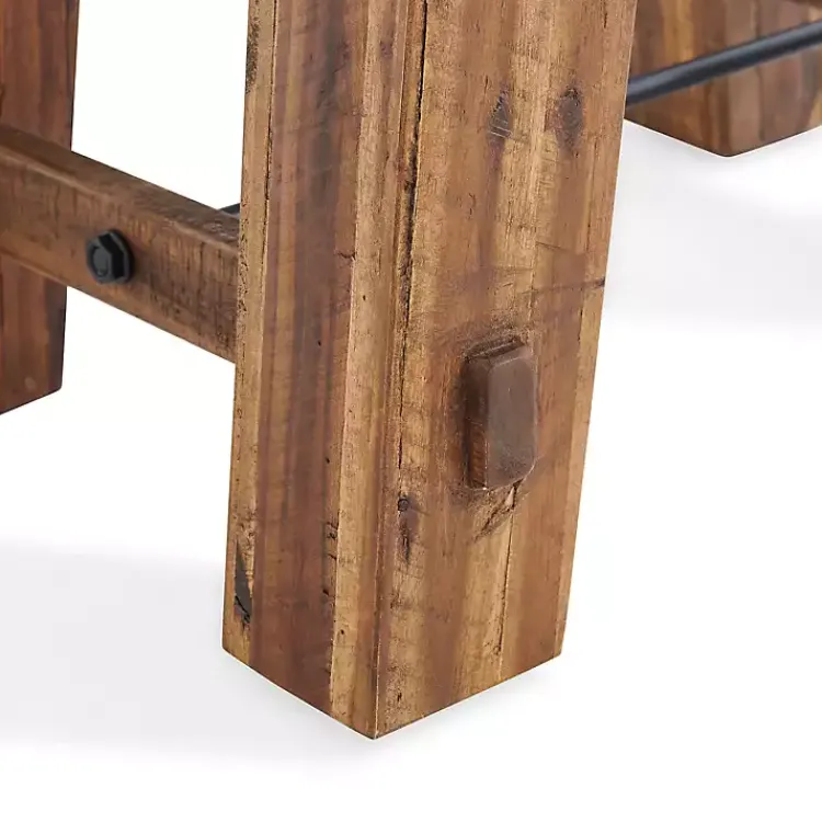 Kirklands Home Accent & End Tables|Honey Acacia Rustic Accent Table Tan