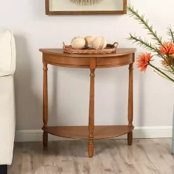 Kirklands Home Console Tables|Honey Half Moon Tinslee Console Table Brown