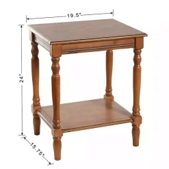 Kirklands Home Accent & End Tables|Honey Wood Sybil Accent Table Brown
