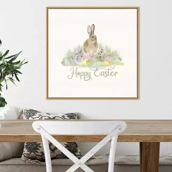 Hot Hoppy Easter Bunnies Framed Canvas Art Print Easter Decorations