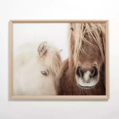 Kirklands Home Framed Art|Horse Snuggle Framed Art Print