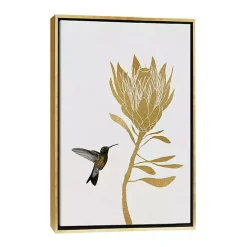 Kirklands Home Framed Art|Hummingbird Soaring Canvas Framed Art
