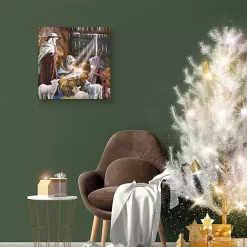 Best In The Manger Christmas Canvas Art Print Christmas Art & Wall Decor