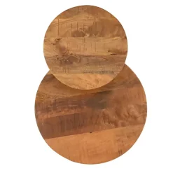 Kirklands Home Accent & End Tables|Industrial Two-Tiered Gunmetal Accent Table Brown