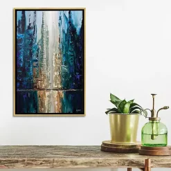 Kirklands Home Framed Art|Infinite Reflection Abstract Canvas Framed Art