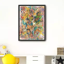 Kirklands Home Framed Art|Inside Out No. 2 Framed Giclee Canvas Art Print