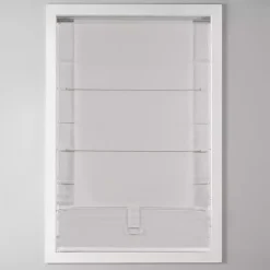 Kirklands Home Curtains & Drapes|Basketweave Cordless Roman Shade, 27 in. Ivory