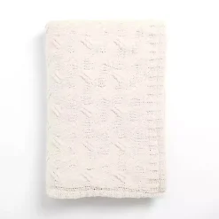 Chenille Cable Knit Throw Blankets & Throws