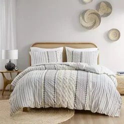 Kirklands Home Comforters|Cotton Tufted Full/Queen 3-pc. Comforter Set Ivory