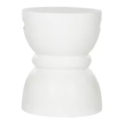 Kirklands Home Outdoor Tables|Drum Accent Table with Handles Ivory