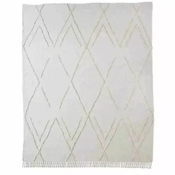 Kirklands Home Bedspreads & Coverlets|Geometric Queen Coverlet Ivory