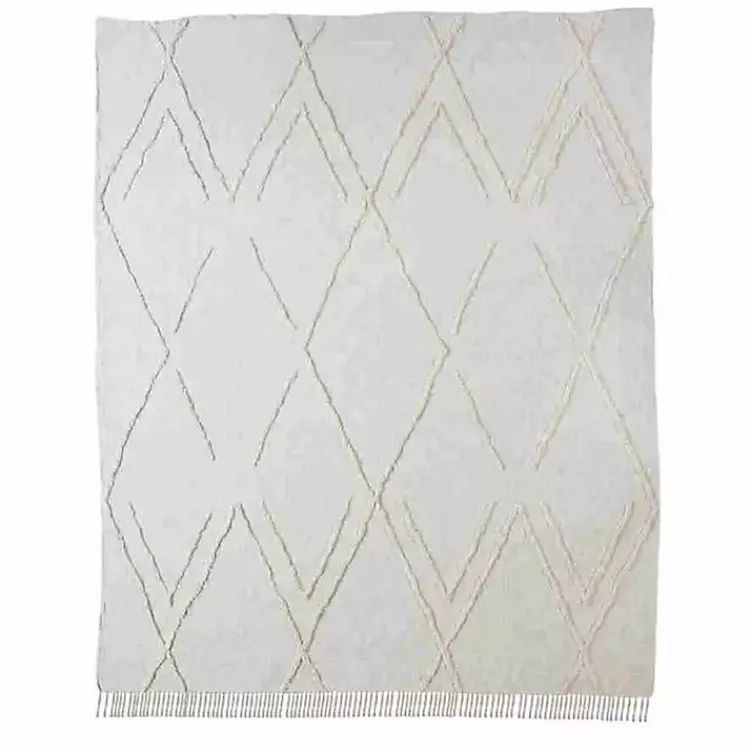 Kirklands Home Bedspreads & Coverlets|Geometric Queen Coverlet Ivory