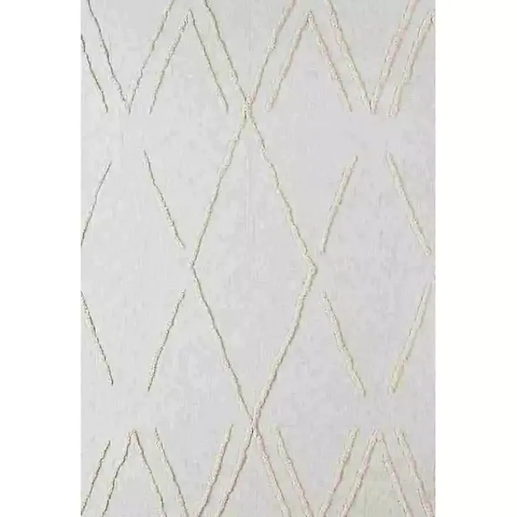 Kirklands Home Bedspreads & Coverlets|Geometric Queen Coverlet Ivory