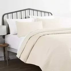 Kirklands Home Bedspreads & Coverlets|Herringbone Quilted 3-pc. King Coverlet Set Ivory