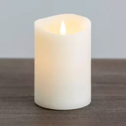 Best LED Soft Flame Pillar Candle, 4x6 in. Flameless Candles