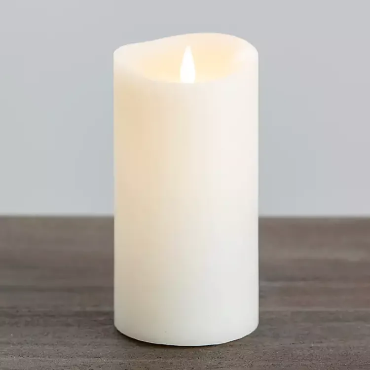Discount LED Soft Flame Pillar Candle, 4x8 in. Flameless Candles