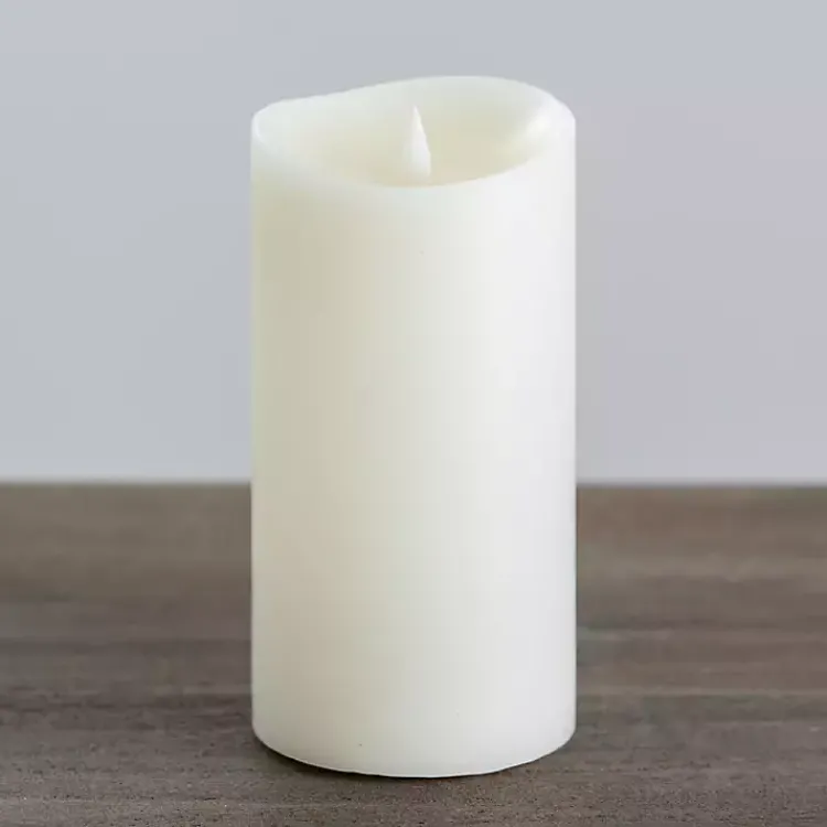 Discount LED Soft Flame Pillar Candle, 4x8 in. Flameless Candles