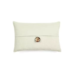 Sale Linen and Button Lumbar Pillow Cover Pillows