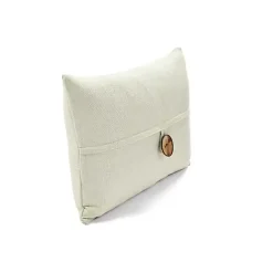 Sale Linen and Button Lumbar Pillow Cover Pillows